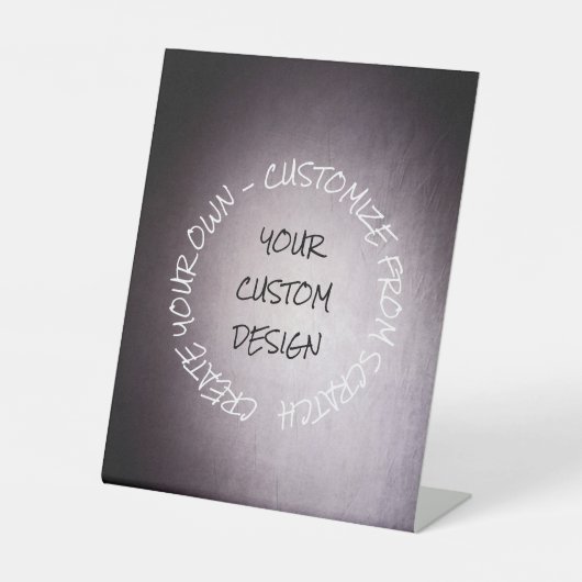 Erstellen Sie Ihre eigenen, vollständig angepasste Sockelschild (Vorderseite)