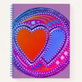 Erstellen Sie Ihre eigenen Warm- und Coolen Herzen Notizblock (Vorderseite)