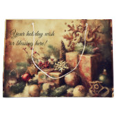 Erstellen Sie Ihre eigenen warmen Weihnachtsgesche Große Geschenktüte (Vorderseite)