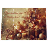 Erstellen Sie Ihre eigenen warmen Weihnachtskerzen Große Geschenktüte (Vorderseite)