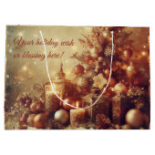 Erstellen Sie Ihre eigenen warmen Weihnachtskerzen Große Geschenktüte (Rückseite)