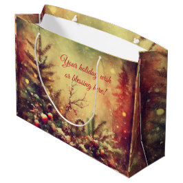 Erstellen Sie Ihre eigenen warmen Weihnachtsmann P Große Geschenktüte