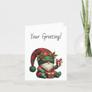 Erstellen Sie Ihre eigenen Weihnachten Kariert Gno