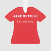 Erstellen Sie Ihre eigenen Weihnachts- oder Feiert Ornament (Rückseite)