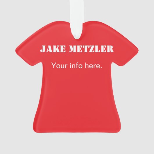 Erstellen Sie Ihre eigenen Weihnachts- oder Feiert Ornament (Rückseite)