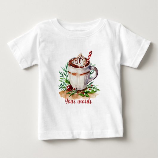 Erstellen Sie Ihre eigenen Weihnachts Pfefferminz Baby T-shirt (Vorderseite)