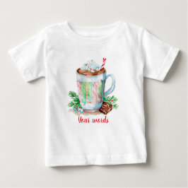 Erstellen Sie Ihre eigenen Weihnachts Pfefferminz  Baby T-shirt