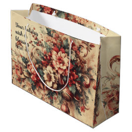 Erstellen Sie Ihre eigenen Weihnachtsfeiertage Wei Große Geschenktüte