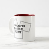 Erstellen Sie Ihre eigenen Weihnachtsgeschenke | F Zweifarbige Tasse (Vorderseite Links)