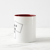 Erstellen Sie Ihre eigenen Weihnachtsgeschenke | F Zweifarbige Tasse (Mittel)