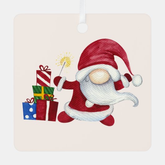 Erstellen Sie Ihre eigenen Weihnachtsgeschenke Spa Ornament Aus Metall (Vorderseite)