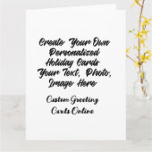 Erstellen Sie Ihre eigenen Weihnachtskarten online Karte (Gelbe Blume)