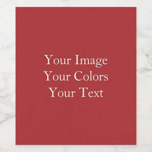 Erstellen Sie Ihre eigenen Weinetikett (Einzelnes Label)