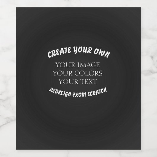 Erstellen Sie Ihre eigenen Weinetikett (Einzelnes Label)