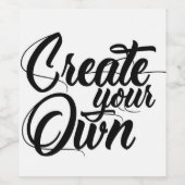 Erstellen Sie Ihre eigenen Weinetikett (Einzelnes Label)