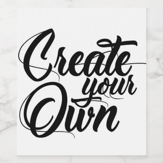 Erstellen Sie Ihre eigenen Weinetikett (Einzelnes Label)