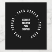 Erstellen Sie Ihre eigenen Weinetikett (Einzelnes Label)