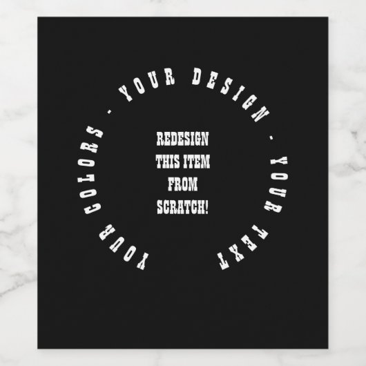 Erstellen Sie Ihre eigenen Weinetikett (Einzelnes Label)