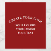 Erstellen Sie Ihre eigenen Weinetikett (Einzelnes Label)