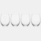 Erstellen Sie Ihre eigenen Weinglas Ohne Stiel (Hinten)