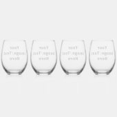 Erstellen Sie Ihre eigenen Weinglas Ohne Stiel (Hinten)