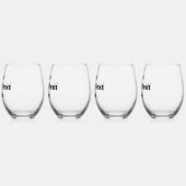 Erstellen Sie Ihre eigenen Weinglas Ohne Stiel (Links)