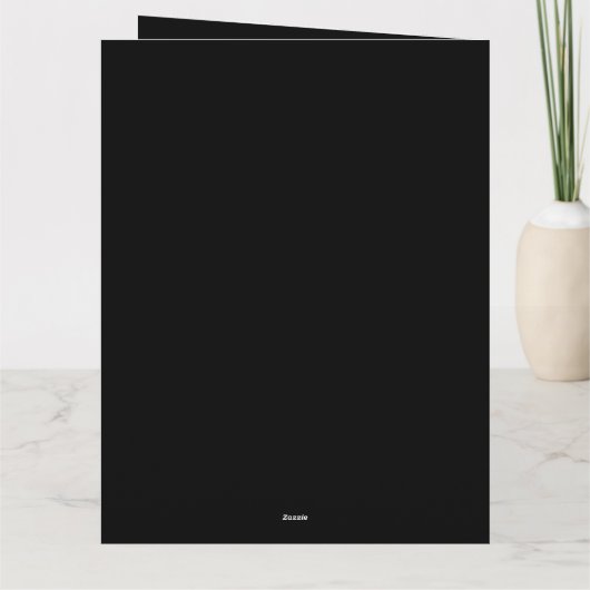 Erstellen Sie Ihre eigenen Weiß und Schwarz Groß Karte (Rückseite)