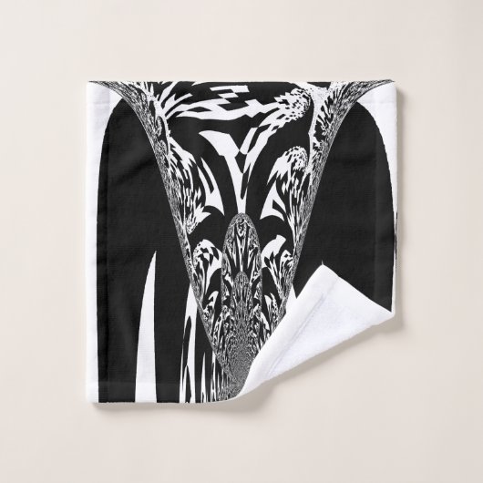 Erstellen Sie Ihre eigenen Weiß- und Schwarzwurzel Badhandtuch Set (Waschlappen)