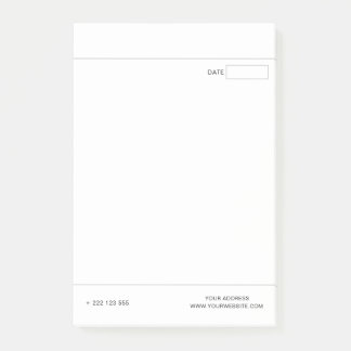 Erstellen Sie Ihre eigenen Weißen Post-it Klebezettel