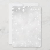 Erstellen Sie Ihre eigenen weißen Speck Hochzeit Einladung (Rückseite)