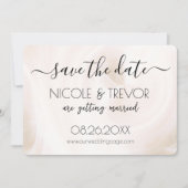 Erstellen Sie Ihre eigenen - Wirbel mit weißem Lic Save The Date (Vorderseite)