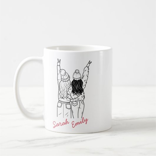 Erstellen Sie Ihre eigenen wird Ihre Brautmeistera Kaffeetasse (Links)