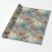 Erstellen Sie Ihre eigenen wunderlichen Singvögel Geschenkpapier (Ungerollt)