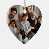 Erstellen Sie Ihre eigenen zweiseitigen Fotos Keramik Ornament (Rechts)