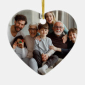 Erstellen Sie Ihre eigenen zweiseitigen Fotos Keramik Ornament (Vorne)