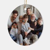 Erstellen Sie Ihre eigenen zweiseitigen Fotos Keramik Ornament (Links)