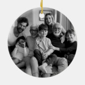 Erstellen Sie Ihre eigenen zweiseitigen Fotos Keramik Ornament (Hinten)