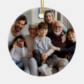 Erstellen Sie Ihre eigenen zweiseitigen Fotos Keramik Ornament (Vorne)