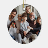 Erstellen Sie Ihre eigenen zweiseitigen Fotos Keramik Ornament (Links)