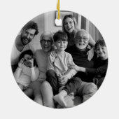 Erstellen Sie Ihre eigenen zweiseitigen Fotos Keramik Ornament (Hinten)