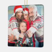 Erstellen Sie Ihre eigenen zweiseitigen Fotos Keramikornament (Links)