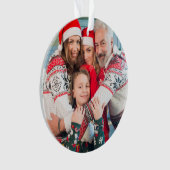 Erstellen Sie Ihre eigenen zweiseitigen Fotos Ornament (Vorderseite)