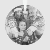 Erstellen Sie Ihre eigenen zweiseitigen Fotos Ornament (Rückseite)