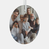 Erstellen Sie Ihre eigenen zweiseitigen Fotos Ornament Aus Glas (Vorderseite Rechts)