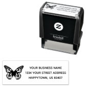 Erstellen Sie Ihre Firmenlogo-Adresse selbstfarbig Permastempel (Beispiel)