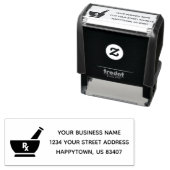 Erstellen Sie Ihre Firmenlogo-Adresse selbstfarbig Permastempel (Beispiel)