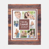 Erstellen Sie Ihre FotoCollage rustikales dunkles Fleecedecke (Vorderseite)