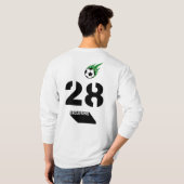 Erstellen Sie Ihre FV Team 28 Fußball Fußball Fußb T-Shirt (Schwarz voll)