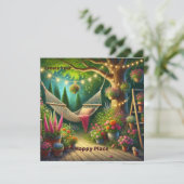 Erstellen Sie Ihre Happy Place Flachkarte Karte (Stehend Vorderseite)