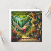 Erstellen Sie Ihre Happy Place Flachkarte Karte (Vorderseite/Rückseite Beispiel)